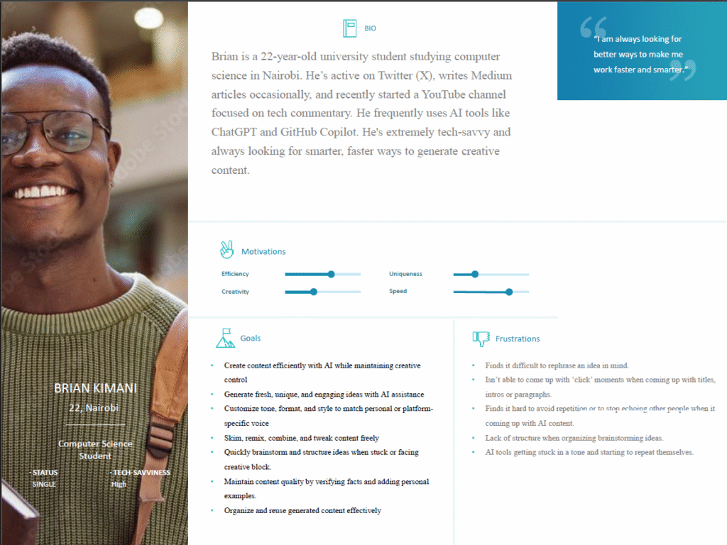 Custom AI content remixing and tone tool