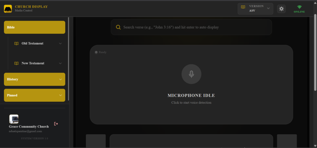 Real-time bible transcription and display