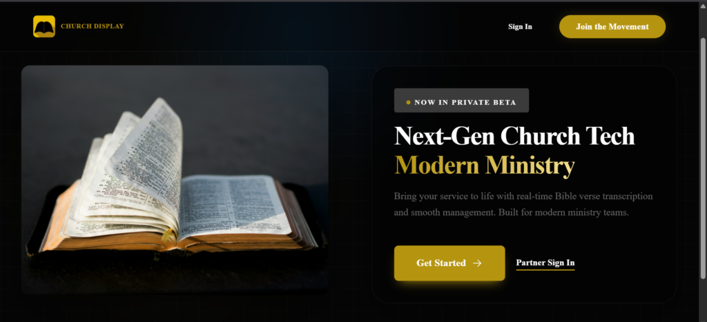 Real-time bible transcription and display